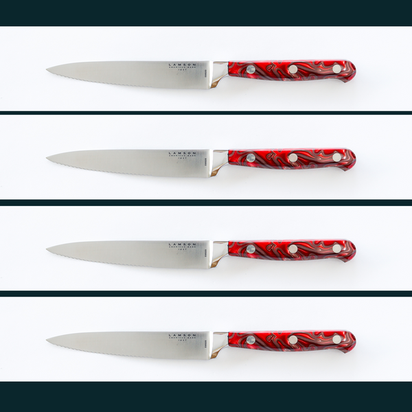 125mm  Premier Forged Serrated Steak Knives – Fire Series set of 4
