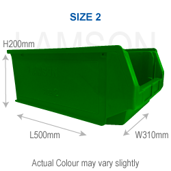 green plastic storage container